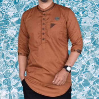 Men's 3/4 Sleeve Katua-Brown