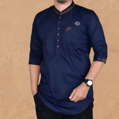 Men's 3/4 Sleeve Katua-Navy Blue