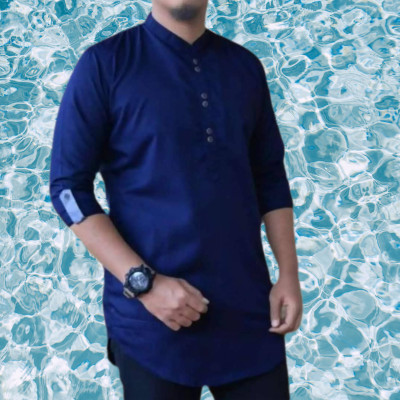 Men's 3/4 Sleeve Katua-Navy Blue