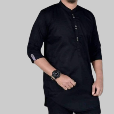 Men's 3/4 Sleeve Katua-Black