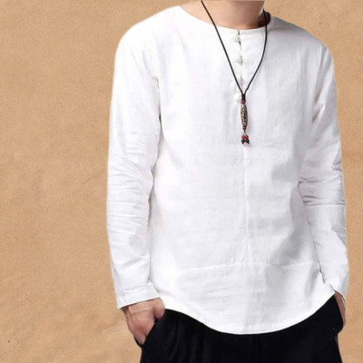 Men's 3/4 Sleeve Katua-White