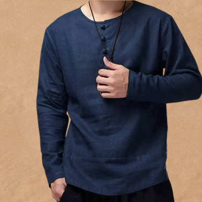 Men's 3/4 Sleeve Katua-Navy Blue