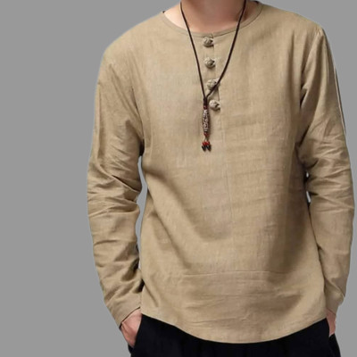 Men's 3/4 Sleeve Katua-Brown